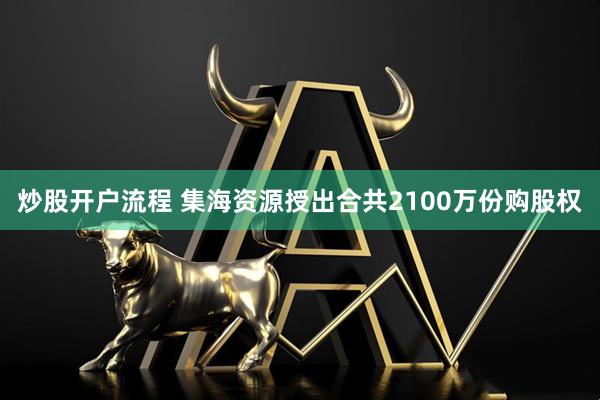 炒股开户流程 集海资源授出合共2100万份购股权